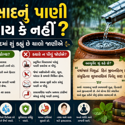 વરસાદનું પાણી પીવાય કે નહીં? આયુર્વેદમાં શું કહ્યું છે ચાલો જાણીએ