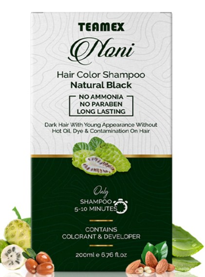 Teamex Noni Hair Color Shampoo નોની હેર કલર શેમ્પૂ