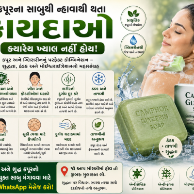કપૂરના સાબુથી ન્હાવાથી થતા ફાયદાઓ
